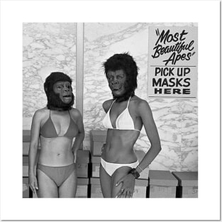 Planet Of The Apes Beauty Contest, Center City California 1973 Posters and Art